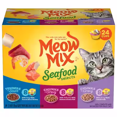 Meow Mix Seafood Selects Variety Pack