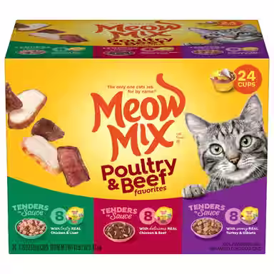 Meow Mix Tender Favorites Poultry & Beef