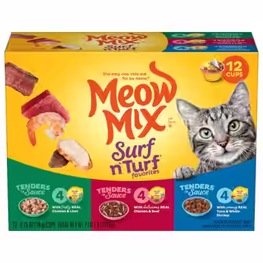 Meow Mix Tender Favorites Surf 'N Turf Variety Pack