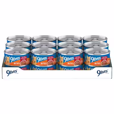 9 Lives Hearty Cuts with Real Beef & Chicken in Gravy