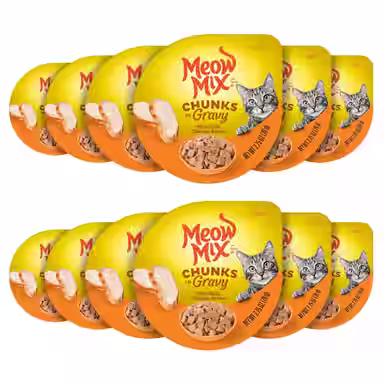 Meow Mix Chunks in Gravy with Real Chicken Breast