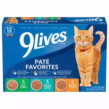 9 Lives Pate Favorites Variety Pack