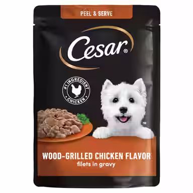 Cesar Wood-Grilled Chicken Flavor Filets in Gravy