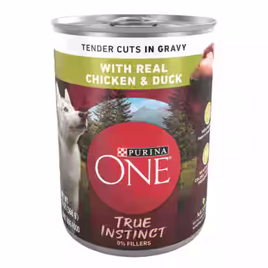 Purina ONE SmartBlend True Instinct Tender Cuts in Gravy with Real Chicken & Duck