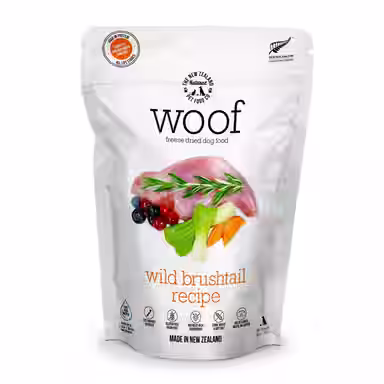 The New Zealand Natural Pet Food Co. Woof Wild Brushtail Grain-Free Freeze-Dried