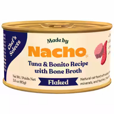 Made by Nacho Flaked Tuna & Bonito Recipe in Bone Broth