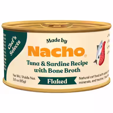 Made by Nacho Flaked Tuna & Sardine Recipe in Bone Broth