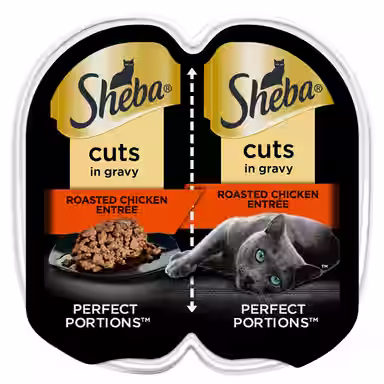 Sheba Perfect Portions Grain-Free Roasted Chicken Cuts in Gravy Entree