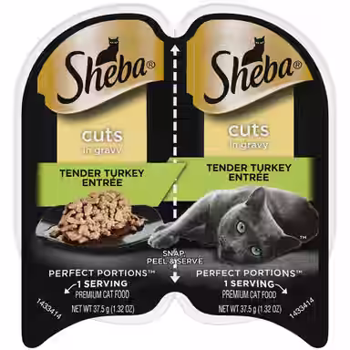 Sheba Perfect Portions Grain-Free Tender Turkey Cuts in Gravy Entree