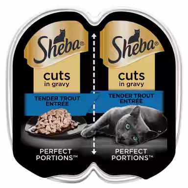 Sheba Perfect Portions Grain-Free Tender Trout Cuts in Gravy Entree