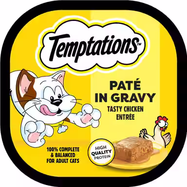 Temptations Tasty Chicken Flavor Pate in Gravy