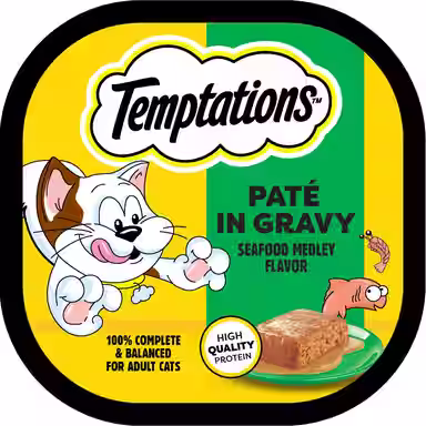 Temptations Seafood Medley Flavor Pate in Gravy