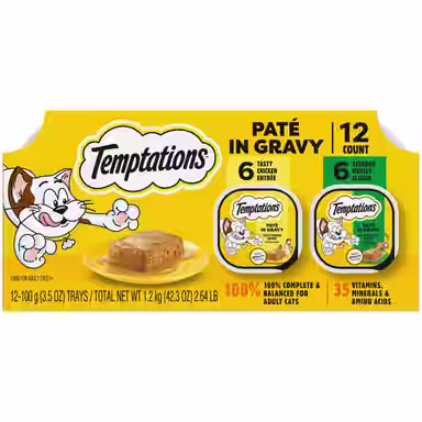 Temptations Pate in Gravy Flavor Variety
