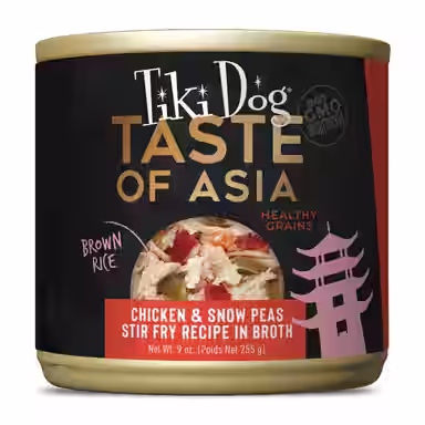 Tiki Dog Taste of the World Asia Gluten-Free Chicken & Snow Peas Stir Fry Recipe