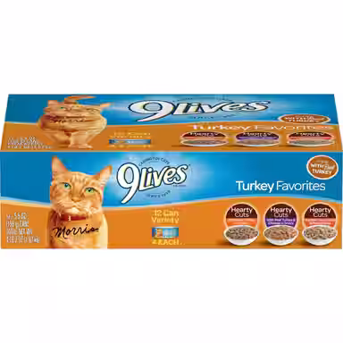 9 Lives Turkey Favorites Variety Pack