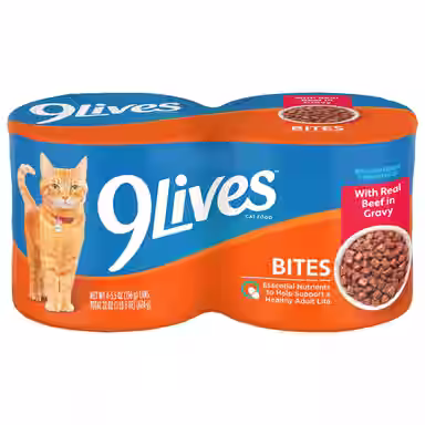 9 Lives Tender Morsels with Real Beef In Sauce