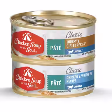 Chicken Soup for the Soul Classic Cat Multipack Chicken & Whitefish Recipe Pate Turkey & Giblet Recipe Pate
