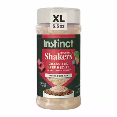 Instinct RawBoost Shakers All Natural Beef Recipe Grain-Free Freeze-Dried