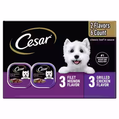 Cesar Classic Loaf in Sauce Variety Pack Adult Filet Mignon & Grilled Chicken