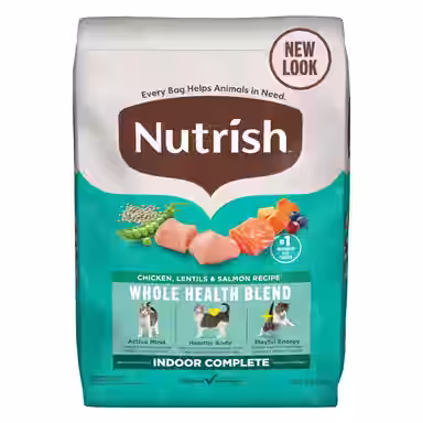 Nutrish Whole Health Blend Indoor Complete Chicken with Lentils & Salmon Recipe