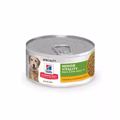 Hill's Science Diet Adult 7+ Small Breed & Mini Breed Senior Vitality Chicken & Vegetable Stew
