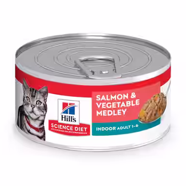 Hill's Science Diet Adult Indoor Salmon & Vegetable Medley Minced