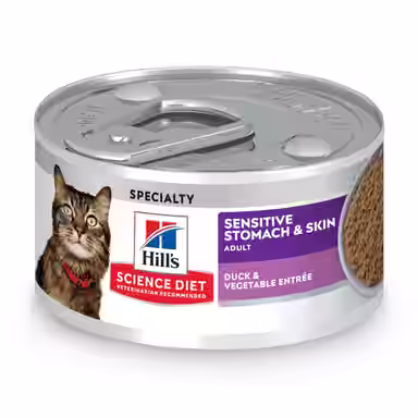 Hill's Science Diet Adult Sensitive Stomach & Sensitive Skin Duck & Vegetable Entree Grain-Free Pate