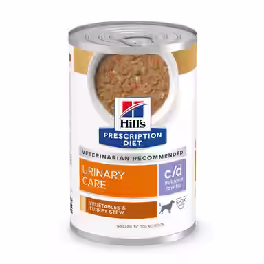 Hill's Prescription Diet c/d Multicare Low Fat Adult Urinary Care Vegetables & Turkey Stew