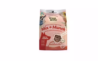 Wishbone Mix & Munch Raw Beef & Venison High Protein Grain-Free Adult Freeze-Dried