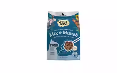 Wishbone Mix & Munch Raw High-Protein Grain-Free Chicken & Rabbit Freeze-Dried
