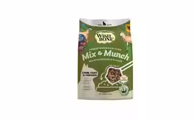 Wishbone Mix & Munch Raw High-Protein Grain-Free Lamb, Goat & Chicken Freeze-Dried