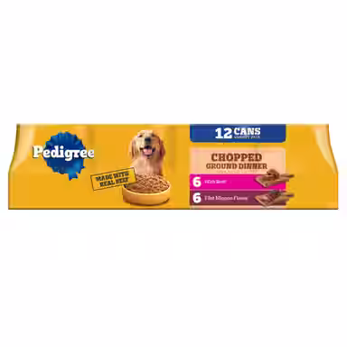 Pedigree Chopped Ground Dinner Filet Mignon Flavor & Beef