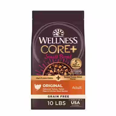 Wellness CORE+ Grain-Free Small Breed Original Recipe with Freeze-Dried Turkey