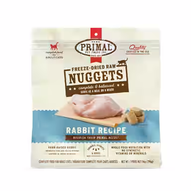 Primal Rabbit Formula Nuggets Grain-Free Raw Freeze-Dried