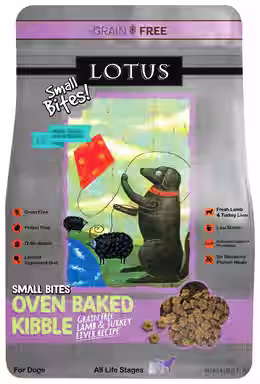 Lotus Oven-Baked Small Bites Grain-Free Lamb & Turkey Liver