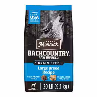 Merrick Backcountry Raw Infused Grain-Free Large Breed Recipe Freeze-Dried