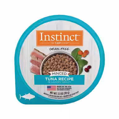 Instinct Minced Real Tuna Recipe in Savory Gravy Grain-Free Minced