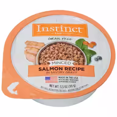 Instinct Minced Real Salmon Recipe in Savory Gravy Grain-Free Minced
