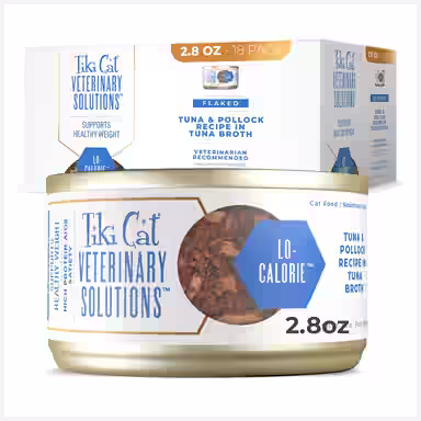 Tiki Cat Veterinary Solutions Lo-Calorie Tuna & Pollock Recipe Flaked