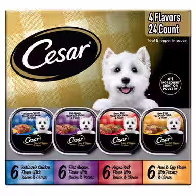 Cesar Loaf in Sauce Variety Pack Grain-Free Small Breed