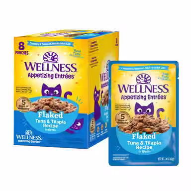 Wellness Appetizing Entrees Tuna & Tilapia Natural Grain-Free Flaked
