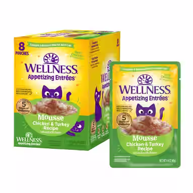 Wellness Appetizing Entrees Infused Chicken & Turkey Broth Natural Grain-Free Mousse