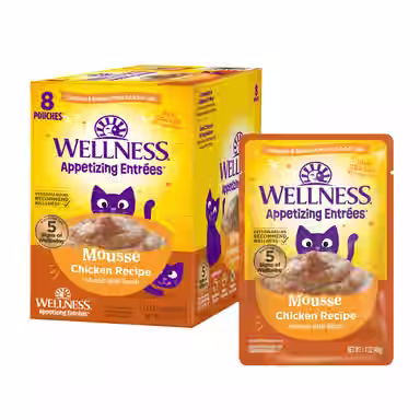 Wellness Appetizing Entrees Infused Chicken Broth Natural Grain-Free Mousse