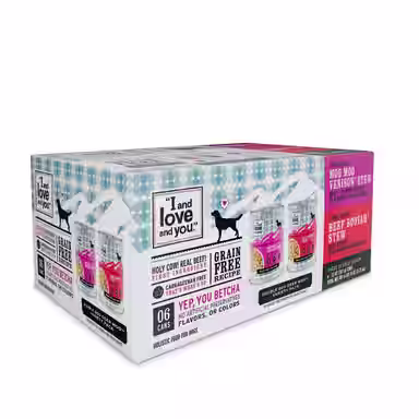 I and Love and You Beef Booyah and Moo Moo Venison Stew Grain-Free Combo Pack