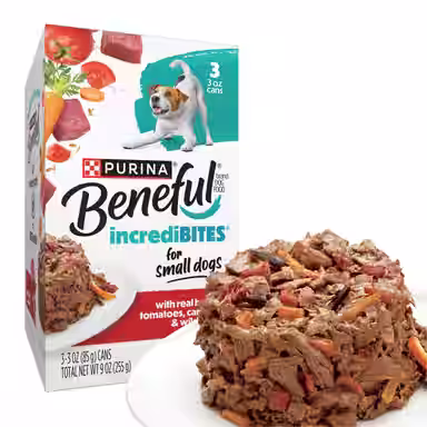 Purina Beneful IncrediBites with Real Beef, Carrots, Wild Rice & Gravy Small Breed