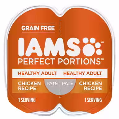 Iams Perfect Portions Healthy Adult Chicken Recipe Pate
