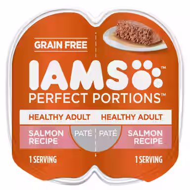 Iams Perfect Portions Healthy Adult Salmon Recipe Pate