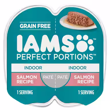 Iams Perfect Portions Indoor Salmon Recipe Grain-Free Pate
