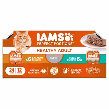 Iams Perfect Portions Healthy Adult Chicken & Tuna Variety Pack Grain-Free Pate