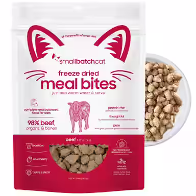 Smallbatch Pets Non-GMO Beef Meal Bites Freeze-Dried
